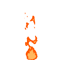 Asteroid's fire tail